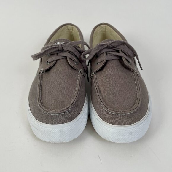 Sperry Bahama II Canvas Boat Shoe Sneaker, Medium Beige, Like New, Size 11 - Picture 5 of 10